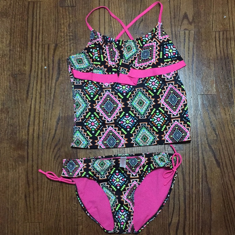 Girls justice bathing suit tankini set